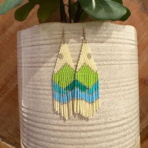 Beaded Mountain Earrings